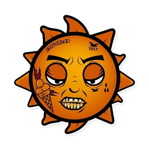 sun, glo gang, glo gang fist, glo gang logo