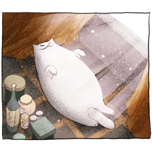gato de anime, gato mubin, arte crypie kat, ilustración de gato, ilustración de un gato