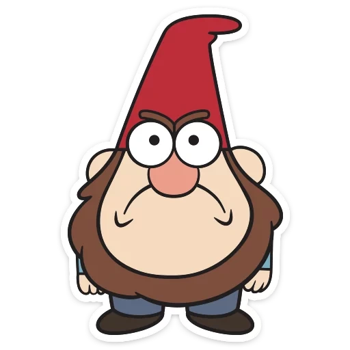 gravity falls, gnome of gravity falls, gravity falls stickers, gravity folz characters