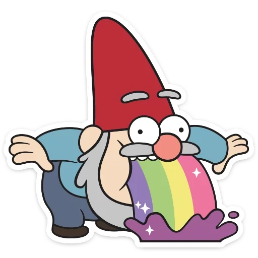 gravitasi jatuh, gravity folz gnome, heroes of gravity falls, gravity gnome falls rainbow