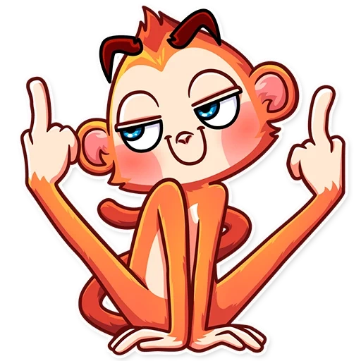 chico, un mono, mono, mono mono, red de dibujos animados