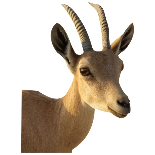 saigak, telinga rusa, hewan gazelle, kepala binatang gazelle, antilop cannes barat
