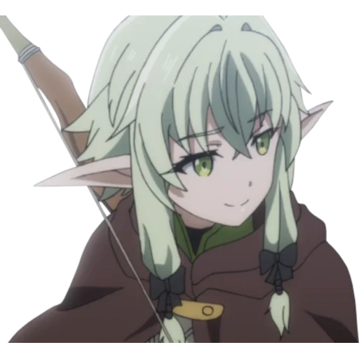 elfo de anime, personagem de anime, elfo matador de duendes, captura de tela do elfo assassino de goblin