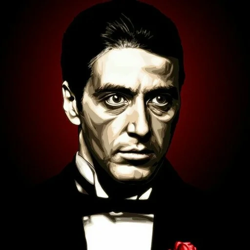 male, al pacino, quotations from al pacino, godfather al pacino, godfather painting of al pacino