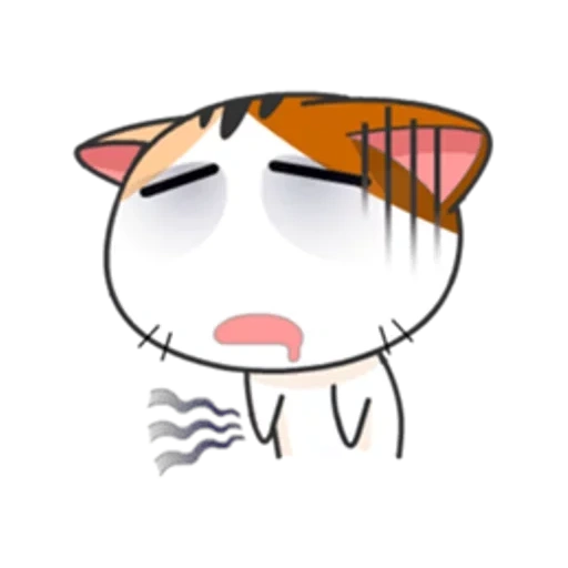 katzen, die katze weint, meow animiert, japanische katzen, aufkleber japanische katzen