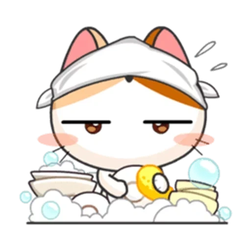 selo, japonês, meow animated, animal fofo, neko atsume kitty collector