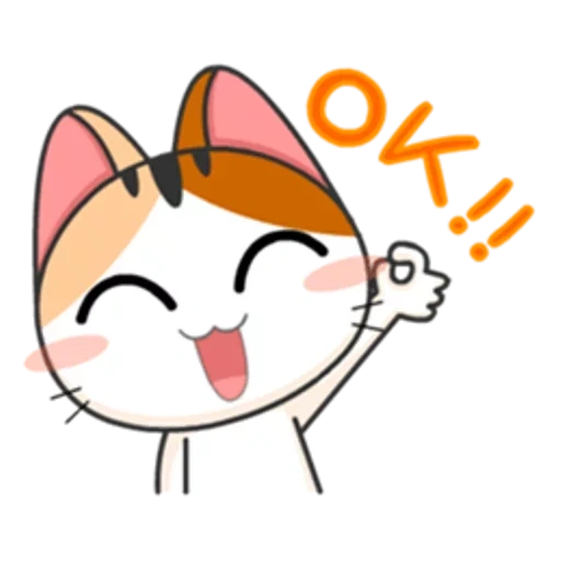 няша, японские, meow animated, японские котики, японская кошечка
