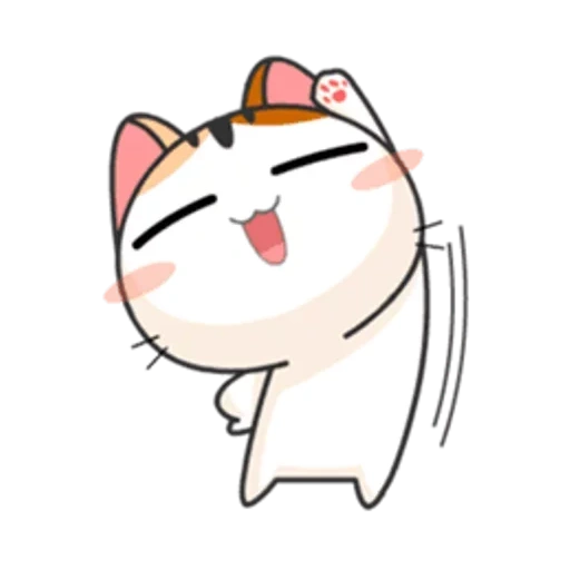 selo, falcões fofos, gato japonês, meow animated, gatinho japonês