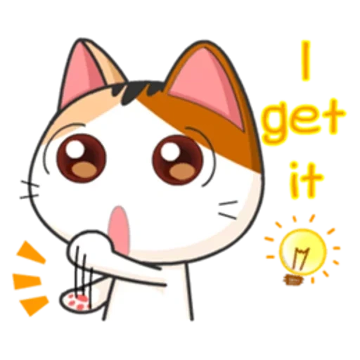 gato, japonês, meow animated, selo japonês, gatinho japonês