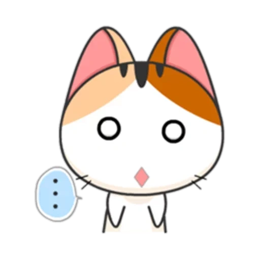 the line cat, meow animated, japanische seehunde, japanisches kätzchen, aufkleber für japanische seehunde