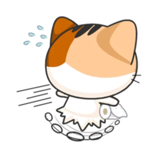 jepang, meow animasi, anak kucing jepang, stiker kucing jepang