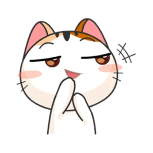 gatto, la lingua giapponese, emoticon gatto, meow animated, seal giapponese
