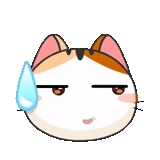 cane di mare, divertente, emoticon anime gatto, emoticon gatto coreano