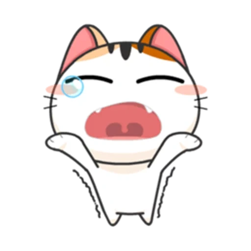 японские, meow animated, японские котики, японский кот рисунок