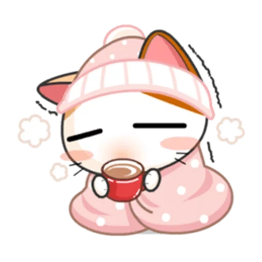 kawai, japanisch, wa apps cat, meow animated, süß lächelnd japanisch