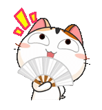 japanische katze, meow animiert