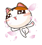 gatto giapponese, gatto giapponese, meow animated, i sigilli animati