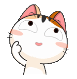meow animated, gato, selo japonês