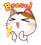 meow animated, phoque du japon, chaton japonais, stickers chien de mer japonais