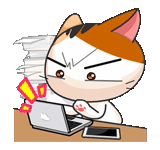anime miaou miaou, chaton japonais, gojill the meow, chaton japonais, stickers chien de mer japonais