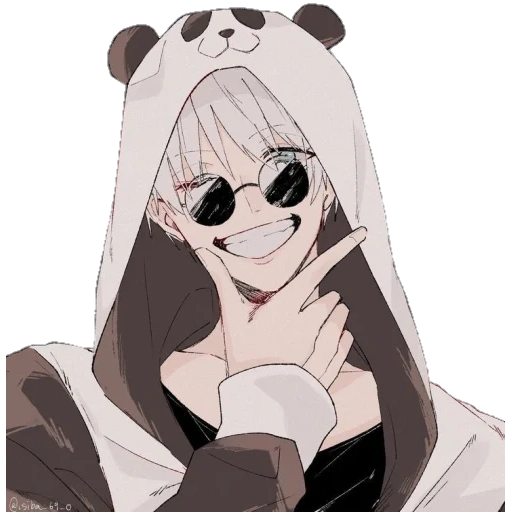 foto, desenhos de anime, 17 de janeiro de 2022, arte de anime é adorável, anime girl panda