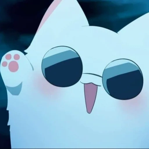 kartun, anime kucing, anime kucing, animasi hewan, pola anime yang lucu