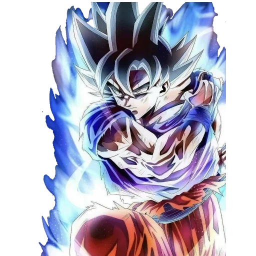 dragon ball, dragon ball zette, goku superinstinct, dragon ball super, super instinct goku bleu