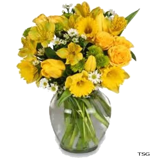 ramo amarillo, bouquet de narciso, ramo de narcisos, ramo de fresado amarillo, ramo amarillo de flores