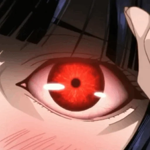 anime crazy, kakeguru anime, anime crazy excitement, anime eyes mad isart, crazy excitement yumeko jabs eyes