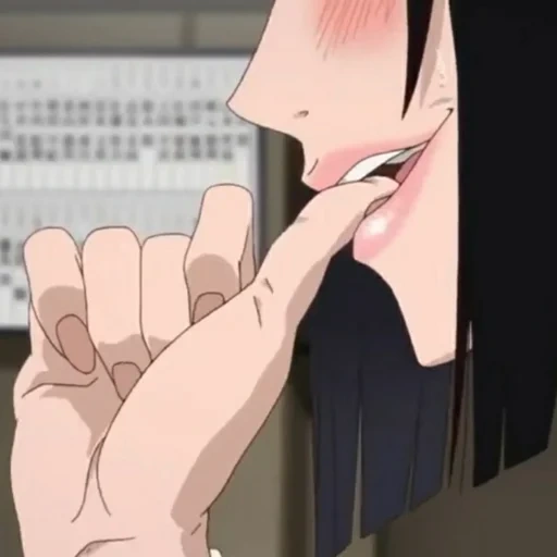 anime, picture, kakegurui, anime characters, anime girl licks herself