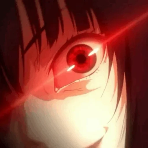 anime, die roten augen des anime, verrückter azart anime, kurumi saiki yanderey tian, anime eyes mad isart