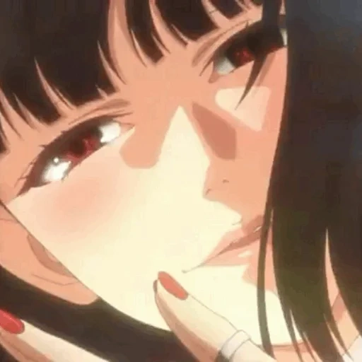 kakegurui, anime quente, personagens de anime, yumiko emoção louca