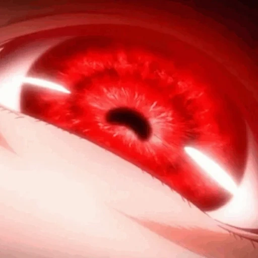 child, yumko anime, anime's eyes, scarlet eyes anime, anime eyes mad isart