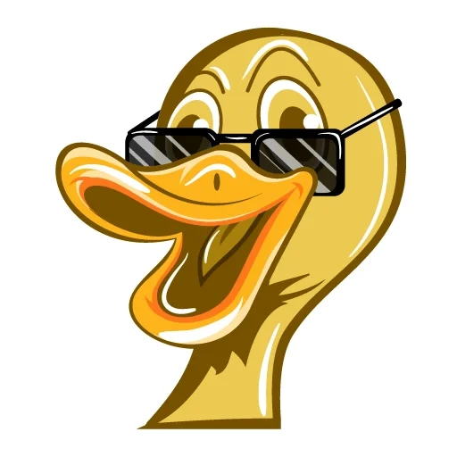 pato, el hombre, famoso, vector de pato, ilustración de pato