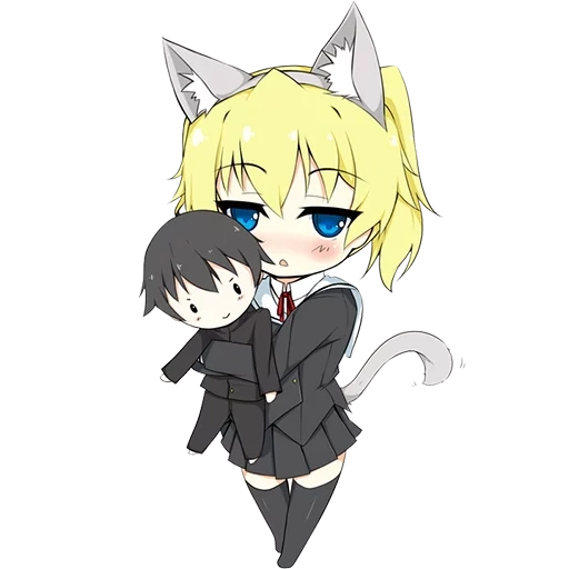 chibi, rin chibi, chibi some, no shizuo, shizuo haywajim chibi