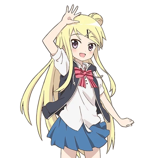 karen, anime, mosaik emas, kiniro mosaic karen