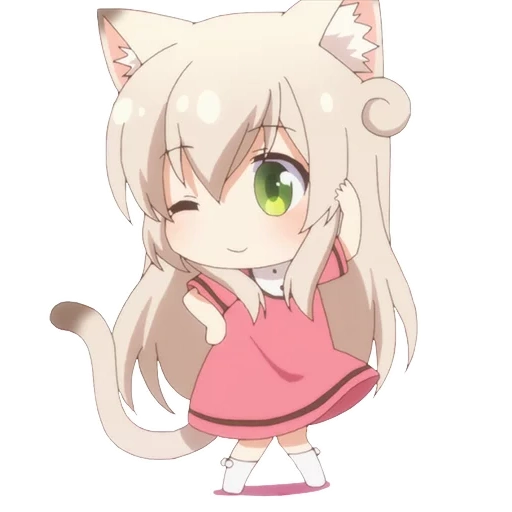 animação neko, animação de kawai, o dia do gato anime, dia do gato anime, dia do gato da história do anime