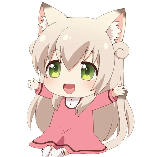 animação neko, nyanko days, dia do gato, dia do gato anime