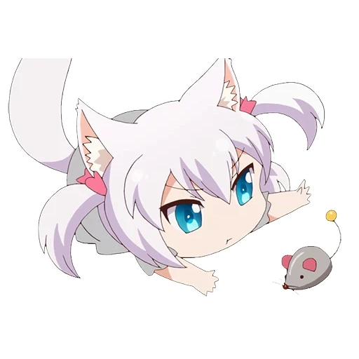 anime neko, nyanko days, personnages d'anime, anime du jour du chat, les jours des chats nyanko days