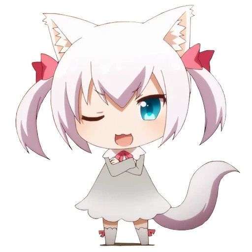 anime nia, nyanko days, chibi komonomimi, les jours du chat animé de yuko, anime cat day