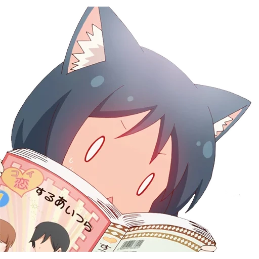 katzenmädchen, bild, kein miyako, anime cats yuko, koshachi tage nyanko tage