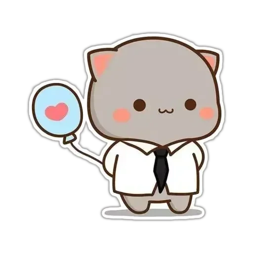 clipart, chibi cats, the drawings are cute, cute drawings of chibi, draw cute cats