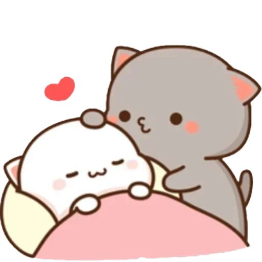 les jolis motifs sont mignons, pêches et ours de goma, joli phoque de cavaii, l'amour du phoque de kawai, kawai chibi seal love