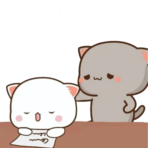 kawaii, anime gato, kawaii cats, desenhos kawaii fofos, adoráveis gatos kawaii