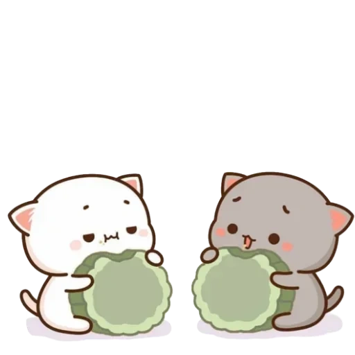 kawaii cats, cute drawings, cute kawaii drawings, dear drawings are cute, kawaii cats a couple