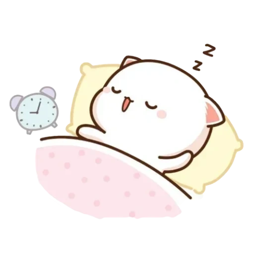 kawaii, kawaii drawings, cute kawaii drawings, lovely kawaii drawings, drawing sleeping kotik kawai