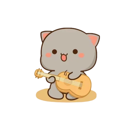 kawaii kittens, chibi cat is gray, kitty chibi kawaii, cute kawaii drawings, drawings of cute cats