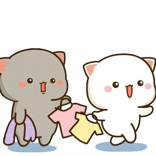 gatos chibi, gatos kawaii, kitty chibi kawaii, lindos dibujos de kawaii, encantadores gatos kawaii