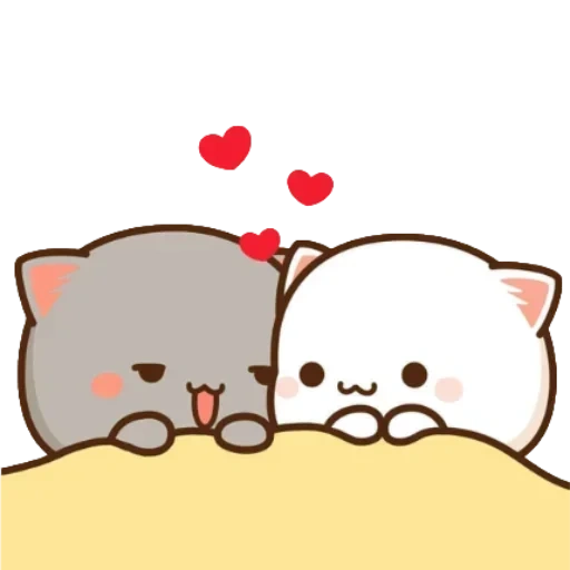 kitty chibi kawaii, cute kawaii drawings, drawings of cute cats, lovely kawaii cats, kawaii cats a couple of tg