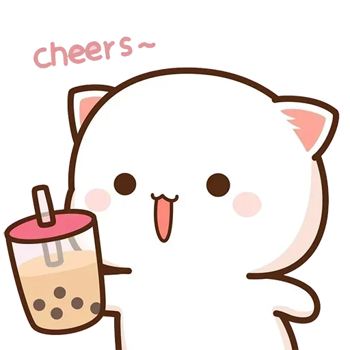 gatti kawaii, disegni carini, mochi peach cat, gatti kawaii, kitty chibi kawaii